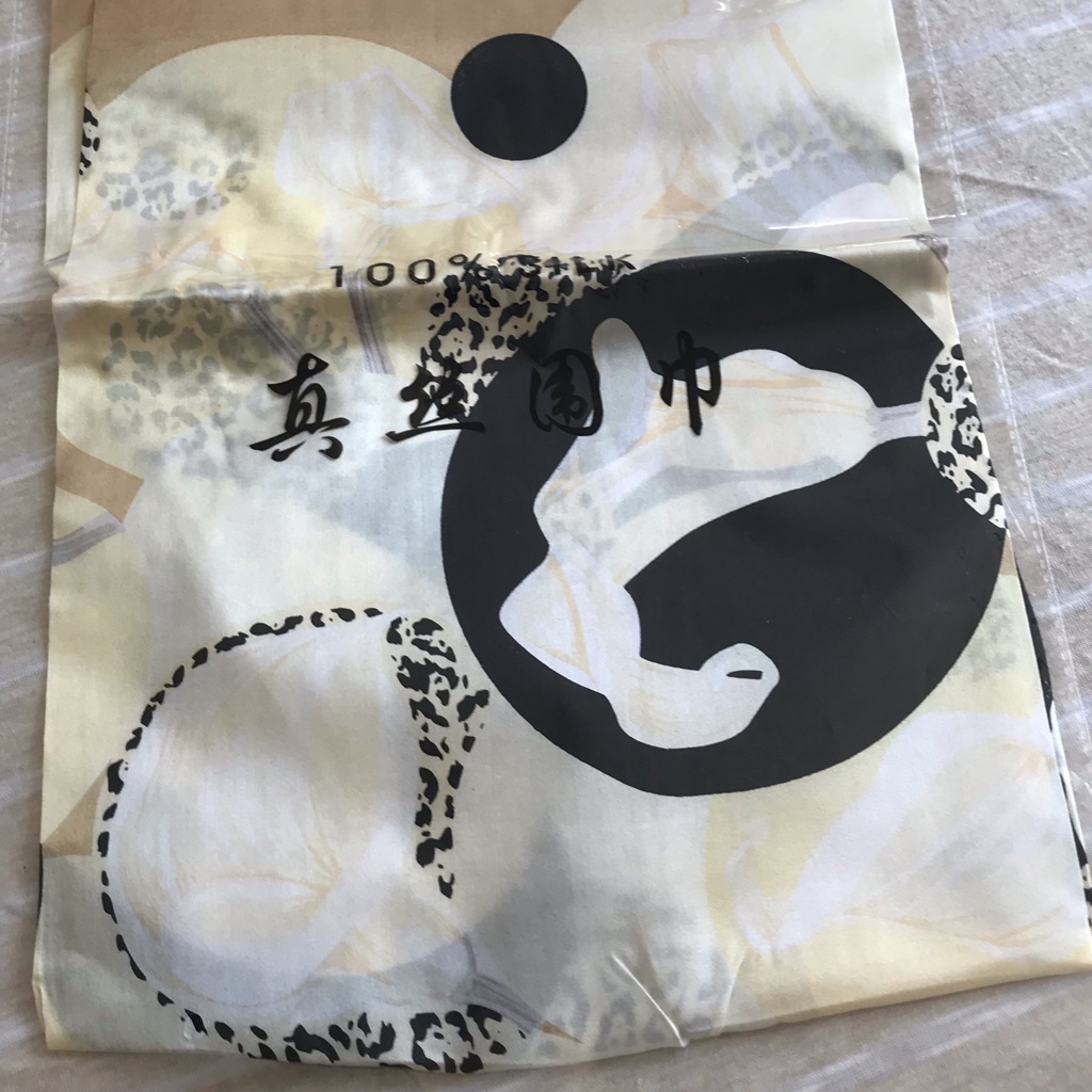 100 Silk Scarf Nwot